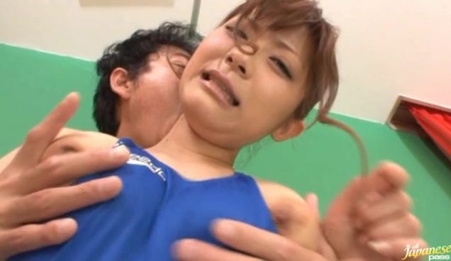 Delicious sweetie Haruki Sato flirts with the dude and tempts him to sex