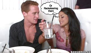 Admirable sweetie Cassidy with big natural tits is being picked up by a lad