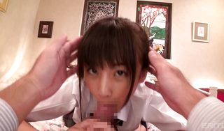 Stunning busty hottie Rimu Sasahara gets her mouth and poontang destroyed