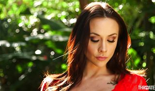 Sultry brunette sweetie Chanel Preston enjoys riding a massive and hard meat member