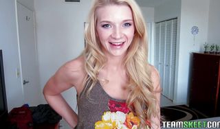 Awesome darling Addison Avery with large natural tits wants a giant pecker in her juicy cum bucket