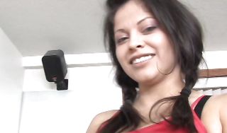 Amazing latina gf Evie Dellatossa with large natural tits intensely drilled
